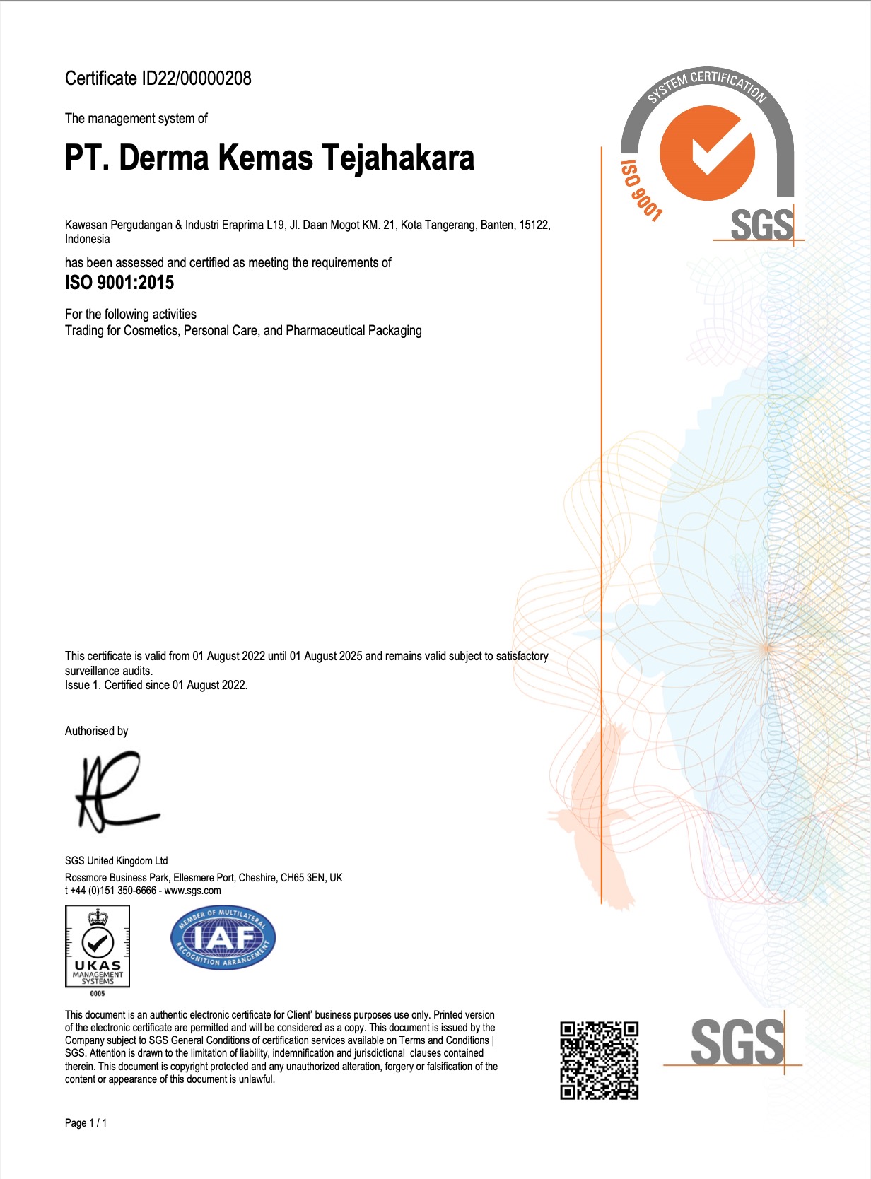 ISO 9001 (Certificate)