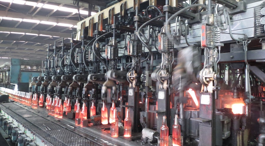 Pharmaglass glass bottle production line