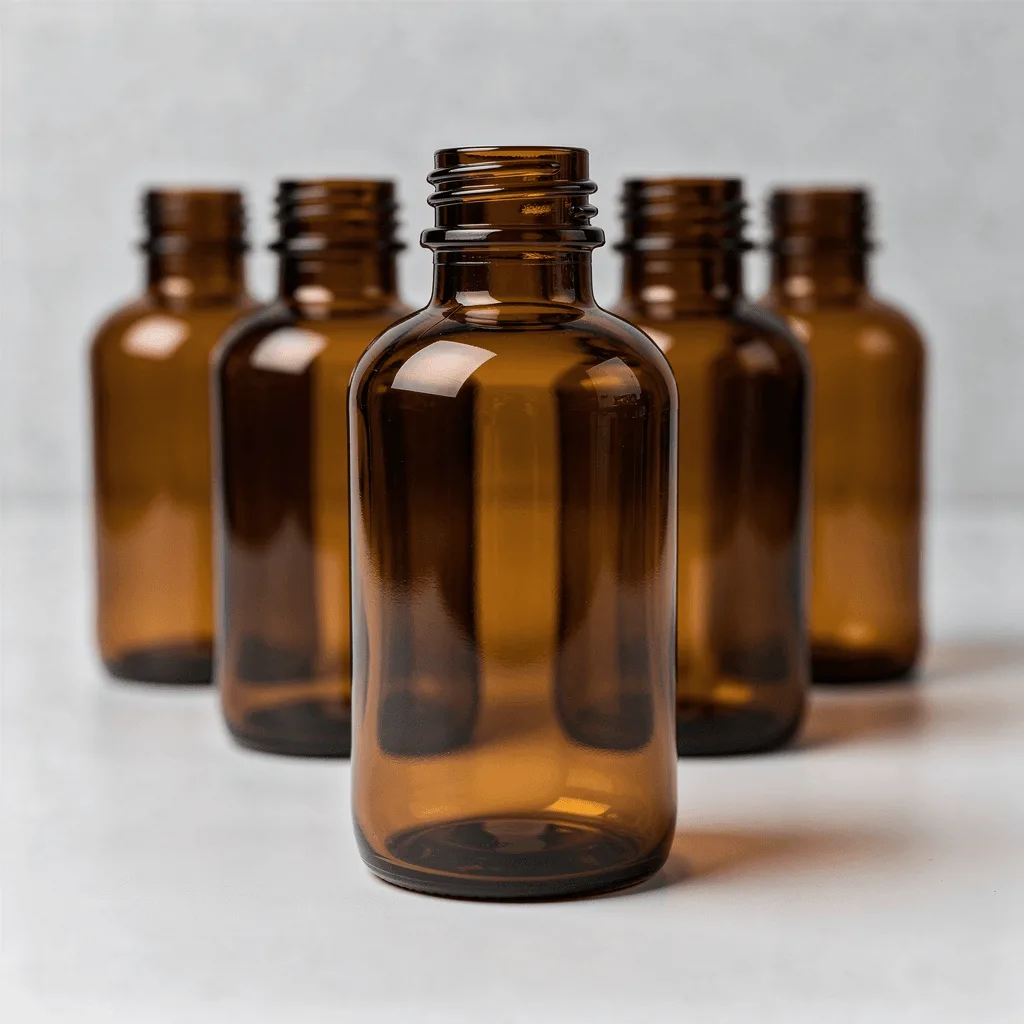 Botol Kaca Amber Sirup Obat Standar Tipe Iii Coa Farmasi