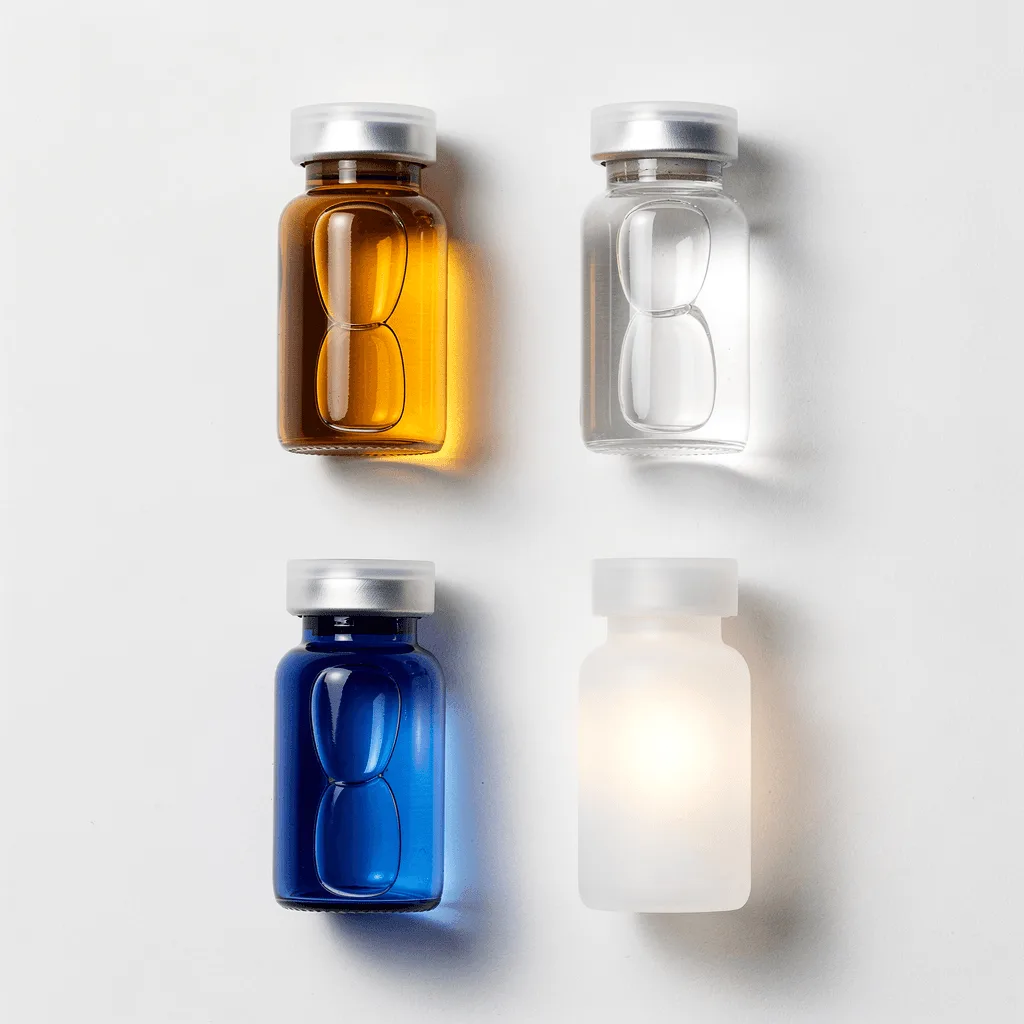 Warna Kaca Kemasan: Amber, Clear, Cobalt Blue & Opal